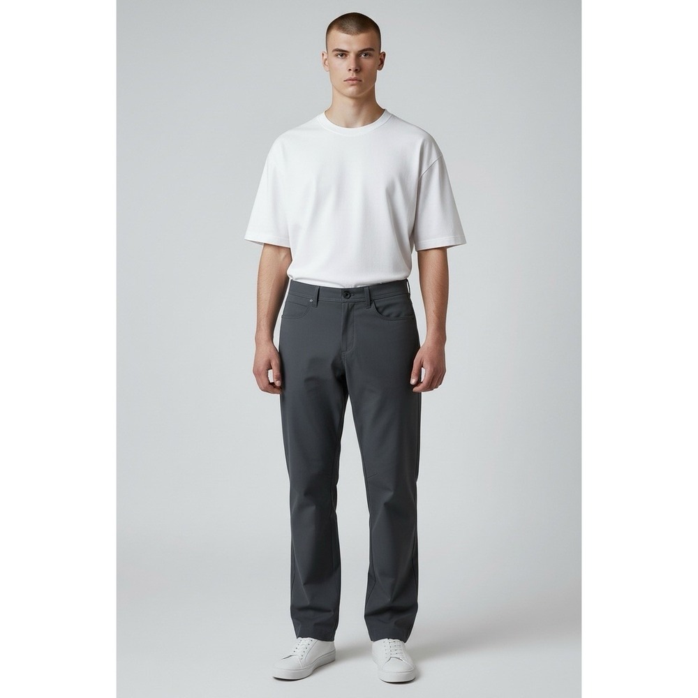 Tommy Bahama Boracay 5-Pocket Pants Mens Grey Straight Leg Casual‎ Trousers